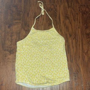 Yellow floral print size 10 in kids… but fits like a S in adults